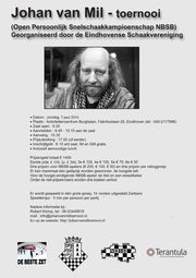 Flyer Johan van Mil Toernooi